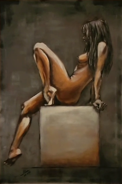 ArteDiAlina.com painting: A squared waiting